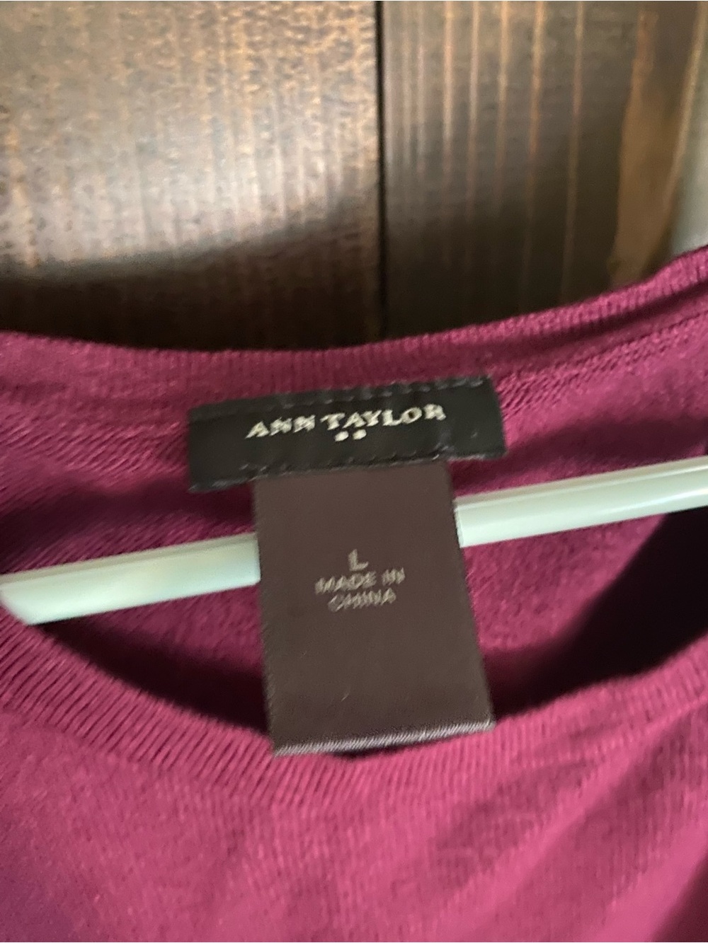 Ann Taylor Maroon and Black Sleeveless Knit Dress - Picture 2 of 6